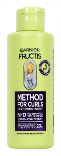 GARNIER - FRUCTIS - METHOD FOR CURLS NO.0 PRE-SHAMPOO - Moisturizing Pre-Shampoo for Curly and Wavy Hair - 200 ml   