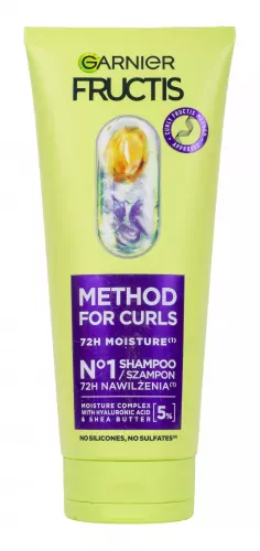 GARNIER - FRUCTIS - METHOD FOR CURLS NO.1 SHAMPOO - Moisturizing Shampoo for Curly and Wavy Hair - 200 ml  