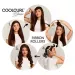 GLOV - COOL CURL - Ribbon Rollers - Heatless Hair Curling Rollers - Set of 4 cold hair curling rollers - Black