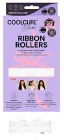 GLOV - COOL CURL - Ribbon Rollers - Heatless Hair Curling Rollers - Set of 4 cold hair curling rollers - White