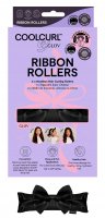 GLOV - COOL CURL - Ribbon Rollers - Heatless Hair Curling Rollers - Set of 4 cold hair curling rollers - Black