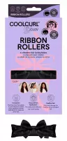 GLOV - COOL CURL - Ribbon Rollers - Heatless Hair Curling Rollers - Zestaw 4 wałków do kręcenia włosów na zimno - Black