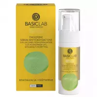 BASICLAB - ESTETICUS - Emulsion antioxidant serum with 6% ascorbyl tetraisopalmitate, 0.5 coenzyme Q10, vitamin F and phloretin - Revitalization and nutrition - 30 ml 