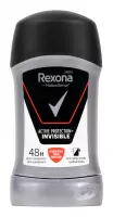 Rexona - Men - Active Protection + Invisible Anti-Perspirant 48H - Antiperspirant stick for men - 50 ml