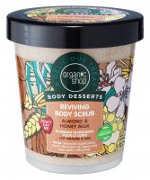 ORGANIC SHOP - BODY DESSERTS - Almond & Honey Milk Reviving Body Scrub - Odżywczy peeling do ciała - Migdały & Miodowe mleko - 450 ml