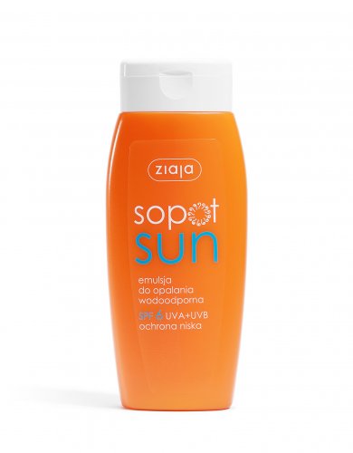 ZIAJA - SOPOT SUN - Wodoodporna emulsja do opalania - SPF6 - 150 ml