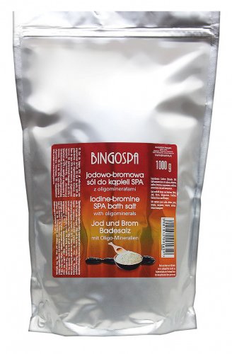 BINGOSPA - Iodine-Bromine SPA Bath Salt - Sól jodowo-bromowa do kąpieli SPA z oligominerałami - 1000 g