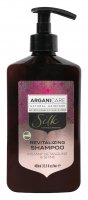 ARGANICARE - SILK - REVITALIZING SHAMPOO - Nabłyszczający szampon z jedwabiem ułatwiający rozczesywanie włosów - 400 ml