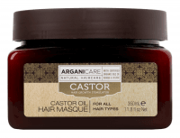 ARGANICARE - CASTOR - CASTOR OIL - HAIR MASQUE - Maska do włosów z olejem arganowym i rycynowym - 350 ml
