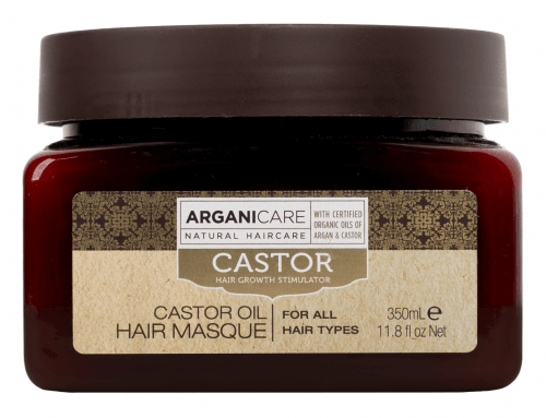 ARGANICARE - CASTOR - CASTOR OIL - HAIR MASQUE - Maska do włosów z olejem arganowym i rycynowym - 350 ml