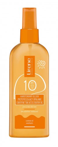 Lirene - Carotene Tan Acceleator Oil - Karotenowy olejek przyspieszający opalanie SPF10 - 150 ml 