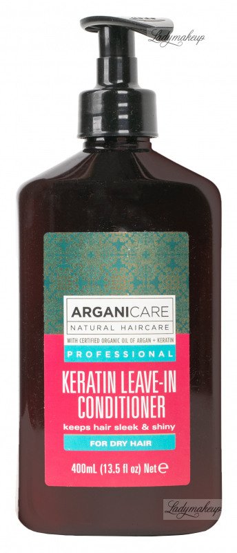 ARGANICARE - KERATIN LEAVE-IN CONDITIONER for dry hair - No rinse - 400 ml