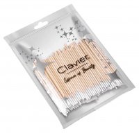 Clavier - Precyzyjne patyczki kosmetyczne z bawełną - 100 sztuk