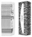 Clavier - Set of 10 nail files in a box - Boat Zebra 180/240