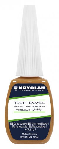 KRYOLAN  - Tooth Emal - Zahnlack - Lakier koloryzujący do zębów - 12 ml  - NICOTINE