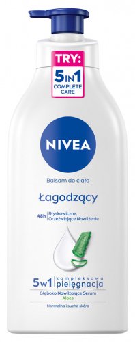 Nivea - Łagodzący balsam do ciała z aloesem - Skóra normalna i sucha - 625 ml