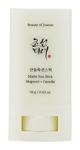Beauty of Joseon - Matte Sun Stick Mugwort + Camelia SPF50+ PA++++ - Przeciwsłoneczny sztyft matujący do twarzy - 18 g