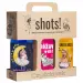 LaQ - SHOTS! - Czyściopak gwiezdny - Zestaw 3 żeli pod prysznic - Gwiezdny pył 500 ml + Czym chata bogata 500 ml + Różowy w ch! 500 ml