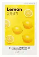 Missha - Airy Fit Sheet Mask Lemon - Face mask with lemon extract - 1 pc.