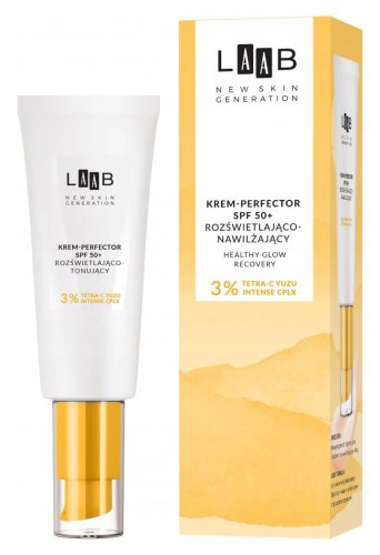 AA - LAAB - Krem-Perfector - Rozświetlająco-nawilżający krem do twarzy - SPF 50+ - 40 ml 