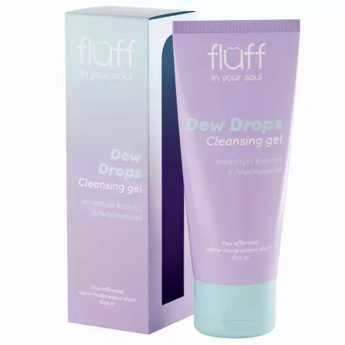 FLUFF - In Your Soul - Dew Drops - Cleansing Gel - Facial cleansing gel with amethyst extract and niacinamide - 100 ml