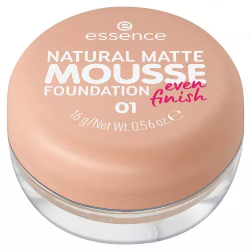 Essence - Natural Matte Mousse Foundation - Foundation with a natural, matte finish - 16 g