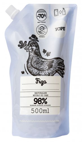 YOPE - NATURAL LIQUID SOAP - REFILL - Fig - 500 ml