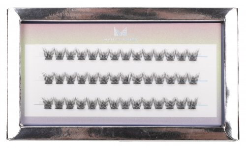Many Beauty - ManyLashes - V-LASHES MERMAID - Silk Eyelashes Individuals - Silk tufts eyelashes - 0,07 mm - C-9mm
