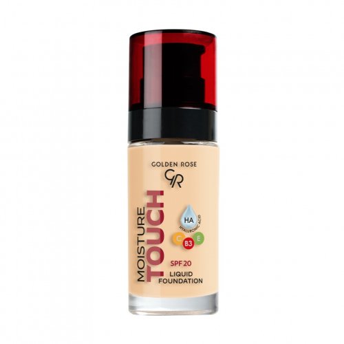 Golden Rose - Moisture Touch Liquid Foundation - Nawilżający podkład do twarzy - SPF20 - 30 ml - 104