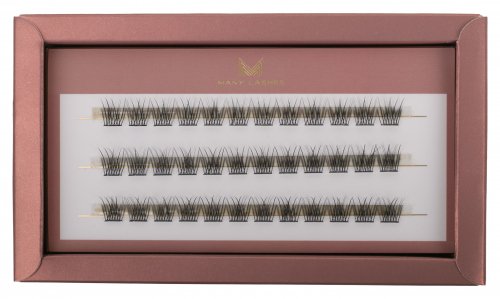 Many Beauty - Many Lashes - V-LASHES INTENSE Silk Eyelashes Individuals - Silk eyelash tufts - 0,07 mm - C-10mm