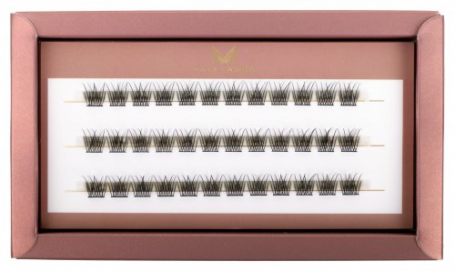 Many Beauty - Many Lashes - V-Lashes Intense - Silk Eyelashes Individuals - Jedwabne rzęsy w kępkach - CC-10mm
