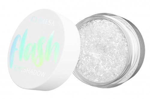 CLARESA - Flash Eyeshadow - Iskrzący cień do powiek - 3 g  - 01 SNOW QUEEN