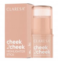 CLARESA - CHEEK 2 CHEEK - Highlighter Stick - Kremowy rozświetlacz w sztyfcie - 01 Pearl Shine - 5,5 g