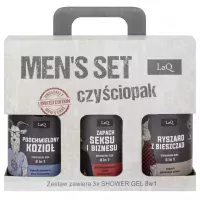 LaQ - MEN'S SET - Czyściopak - Set of 3 shower gels - Podchmielony Kozioł 500 ml + Doberman 500 ml + Ryszard z Bieszczad 500 ml