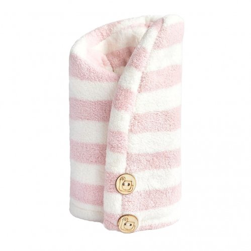 Trust My Sister - Microfiber Hair Towel - Pink and White