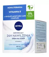 Nivea - 24H Moisturization - Refreshing Day Face Cream for Normal and Combination Skin - 50 ml