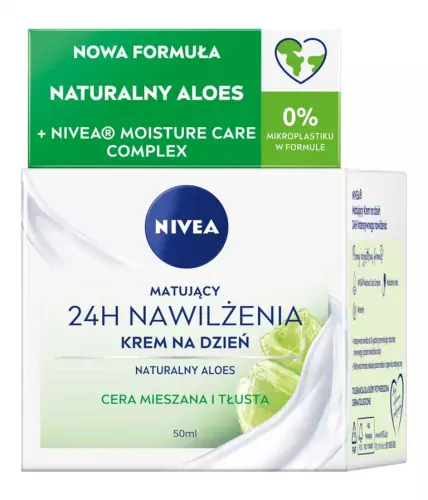 Nivea - 24H Moisturizing - Mattifying Face Cream for the Day for Combination and Oily Skin - 50 ml