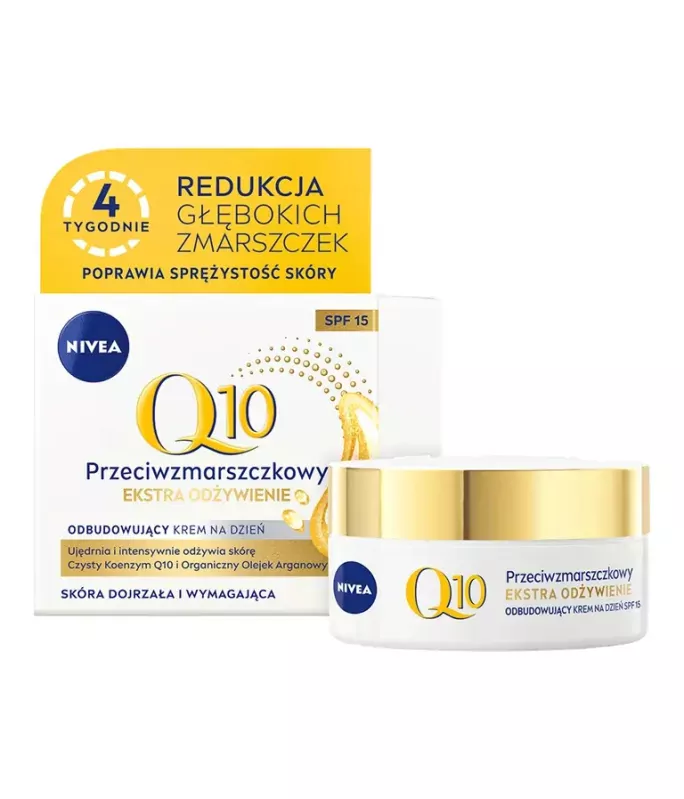 Дневной крем для лица Nivea Q10 Power против морщин, питательный, для зрелой кожи, 50 мл — фото 3