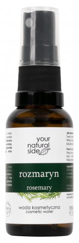 Your Natural Side - 100% Natural Rosemary Water for Face, Body and Hair - 30 ml
