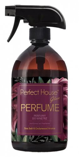 PERFECT HOUSE - GLAM - PERFUMED AIR FRESHENER - Sea Salt & Cedarwood Wood - 500 ml