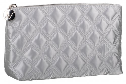 Inter-Vion - Silver, quilted cosmetic bag - Gold&Black&Silver - 418 034