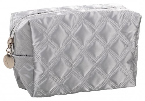 Inter-Vion - Silver, quilted cosmetic pencil case - Gold&Black&Silver - 418 033