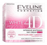 Eveline Cosmetics - WHITE PRESTIGE 4D - Intensive Whitening Day Cream - Intensively whitening face cream - Day - SPF25 - 50 ml