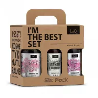 LaQ - Six Pack for Two - Set of 6 mini shower gels - 1 x Peony 100 ml + 1 x Magnolia 100 ml + 1 x Forget-me-not 100 ml + 1 x Doberman 100 ml + 1 x Ryszard 100 ml + 1 x Kozioł 100 ml