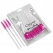 Clavier - Crystal Brushes for Eyelashes - Jednorazowe szczoteczki do rzęs i brwi - Brokatowe bordowe - 50 sztuk