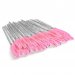 Clavier - Crystal Brushes for Eyelashes - Glitter light pink - 50 pieces