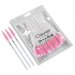 Clavier - Crystal Brushes for Eyelashes - Jednorazowe szczoteczki do rzęs i brwi - Brokatowe jasny róż - 50 sztuk