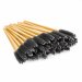 Clavier - Eyelash Brushes - Gold and black - 50 pieces