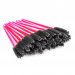 Clavier - Eyelash Brushes - Light pink-black - 50 pieces