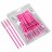 Clavier - Eyelash Brushes - Dark pink - 50 pieces
